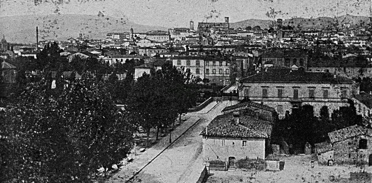 Panorama della parte bassa della città