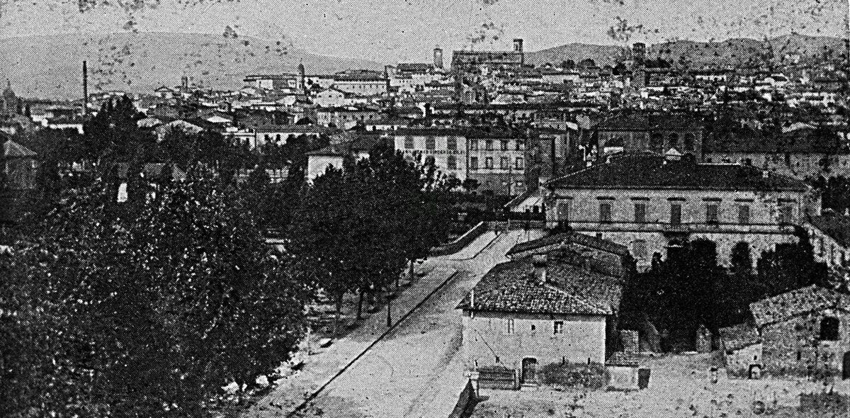 Panorama della parte bassa della città