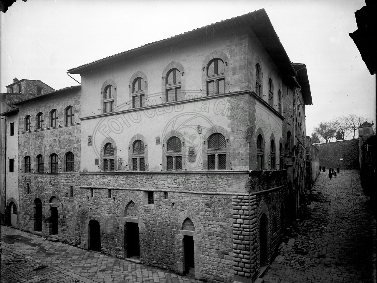 Isolato con il palazzo Albergotti (parte inferiore del Palazzo Pretorio)