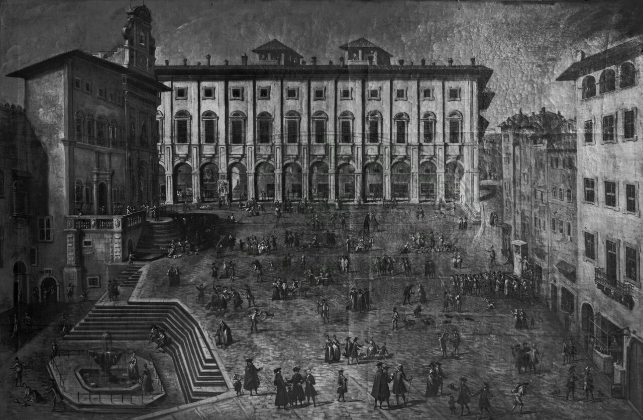 Piazza Grande (o Vasari) alla fine del ‘700