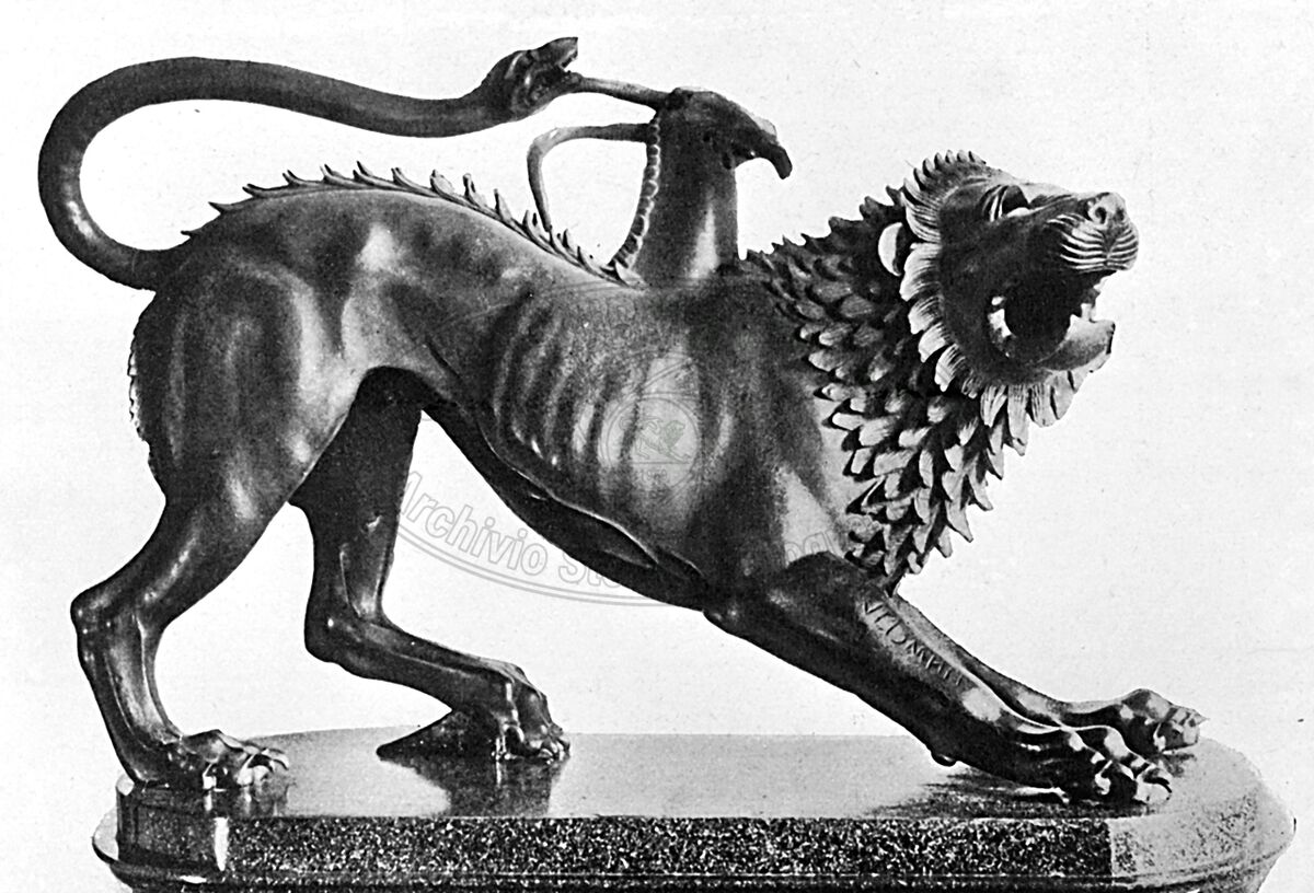 La “Chimera d’Arezzo”,