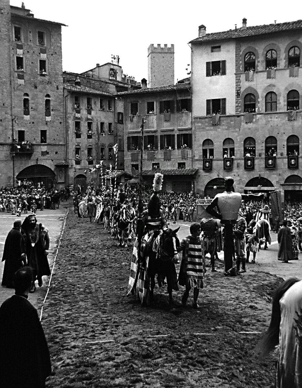 Entrata in campo dei figuranti