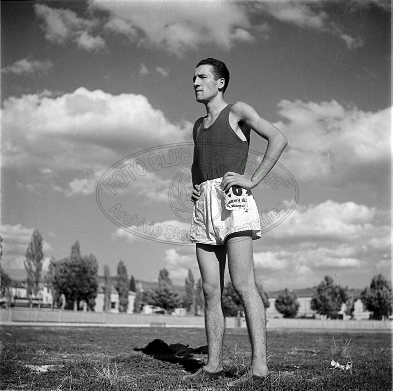 Ritratto ambientato di atleta