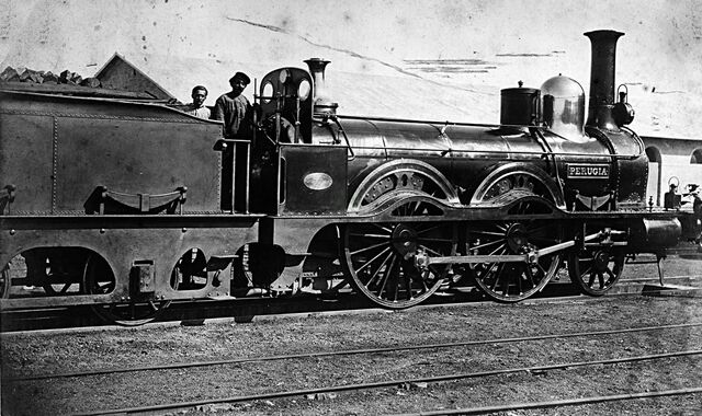 Locomotiva con macchinisti