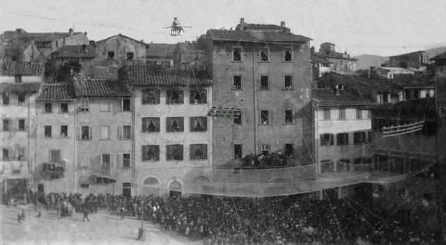 Funambolo in Piazza Grande (o Vasari)