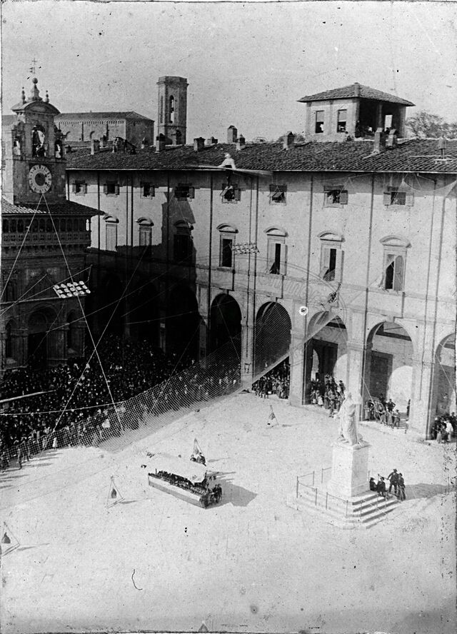 Funambolo in Piazza Grande (o Vasari)