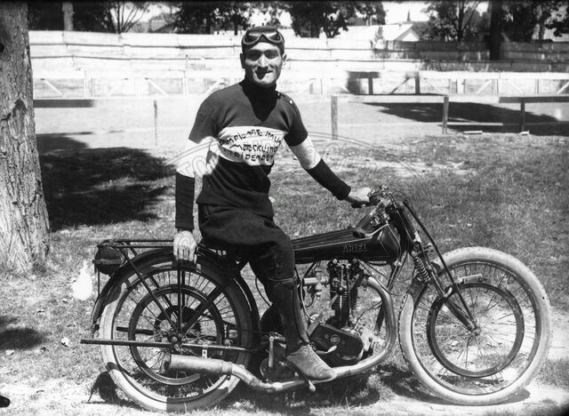 Il campione di motociclismo Mori