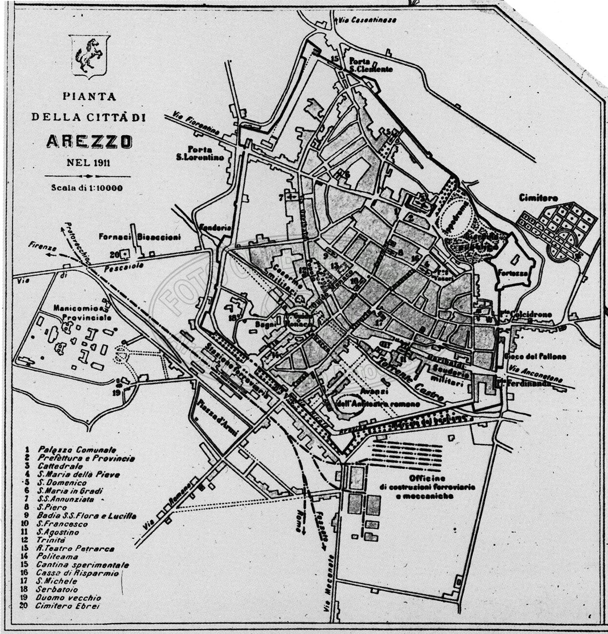 Pianta della città