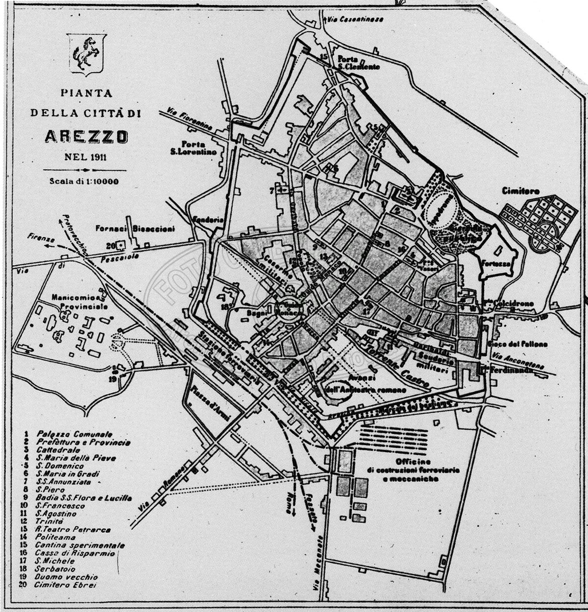 Pianta della città
