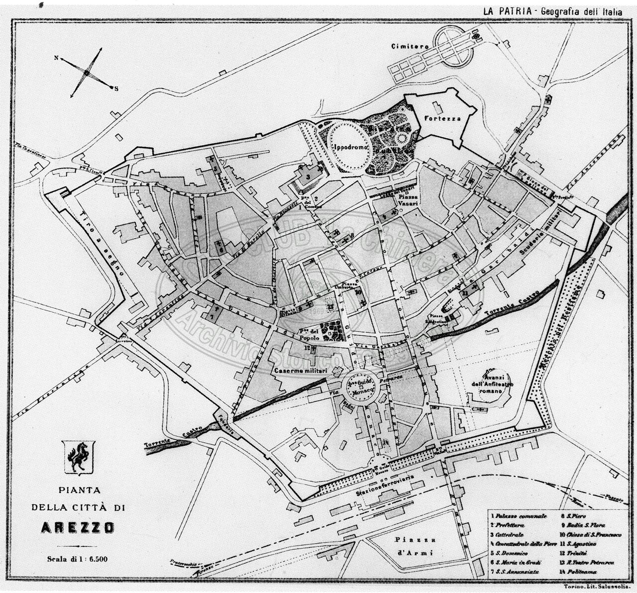 Pianta della città