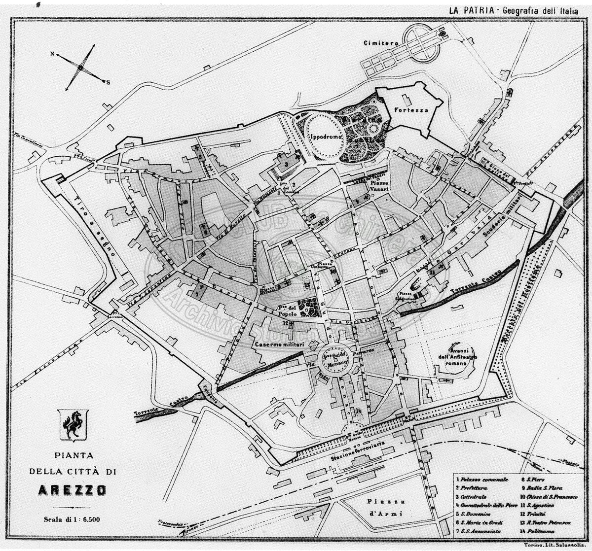 Pianta della città