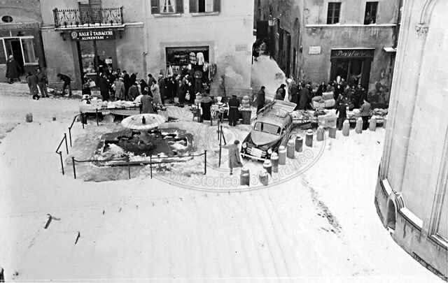 Nevicata in Piazza Grande (o Vasari)