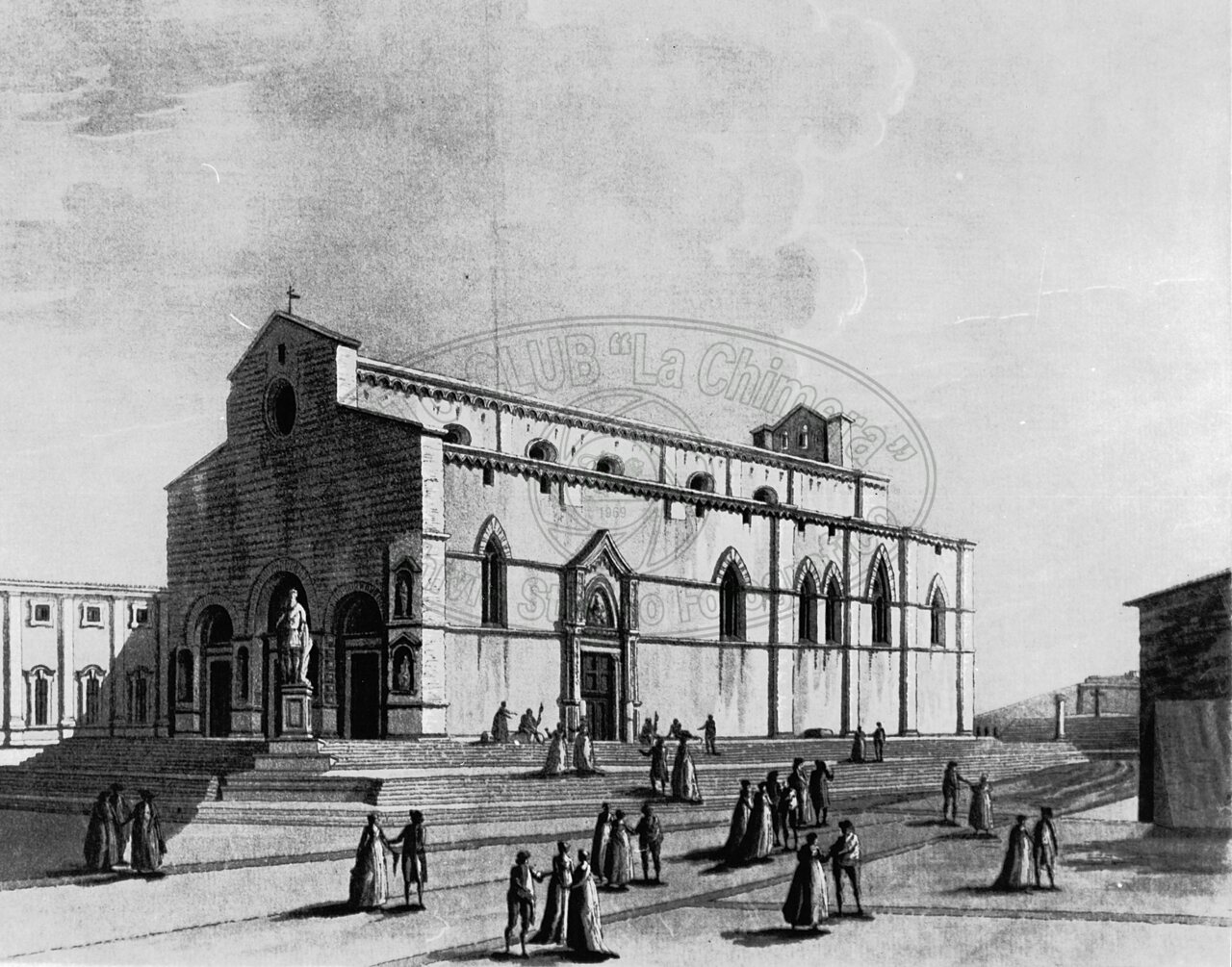Il Duomo e la scalinata del Marcillat