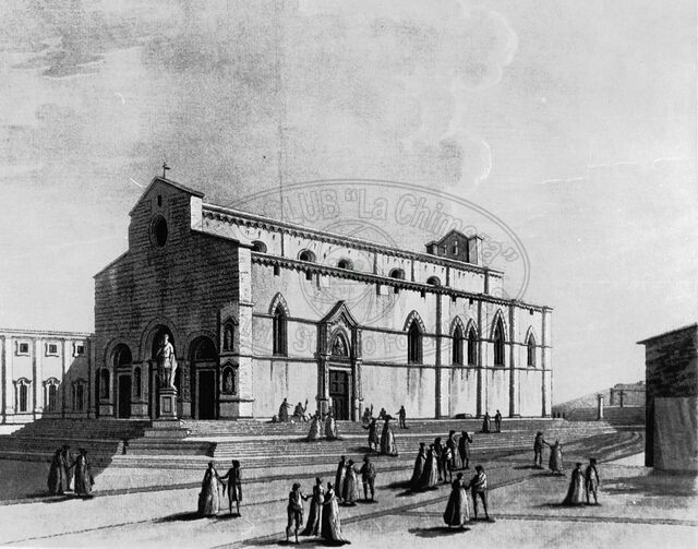 Il Duomo e la scalinata del Marcillat