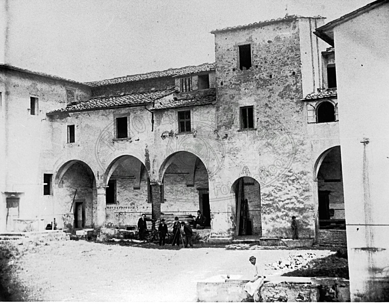 Interno del “Conventaccio” in Via Porta Buja