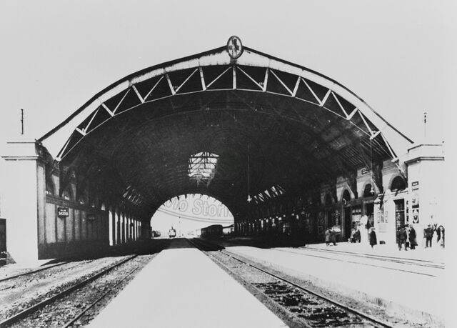 La stazione vista da sud