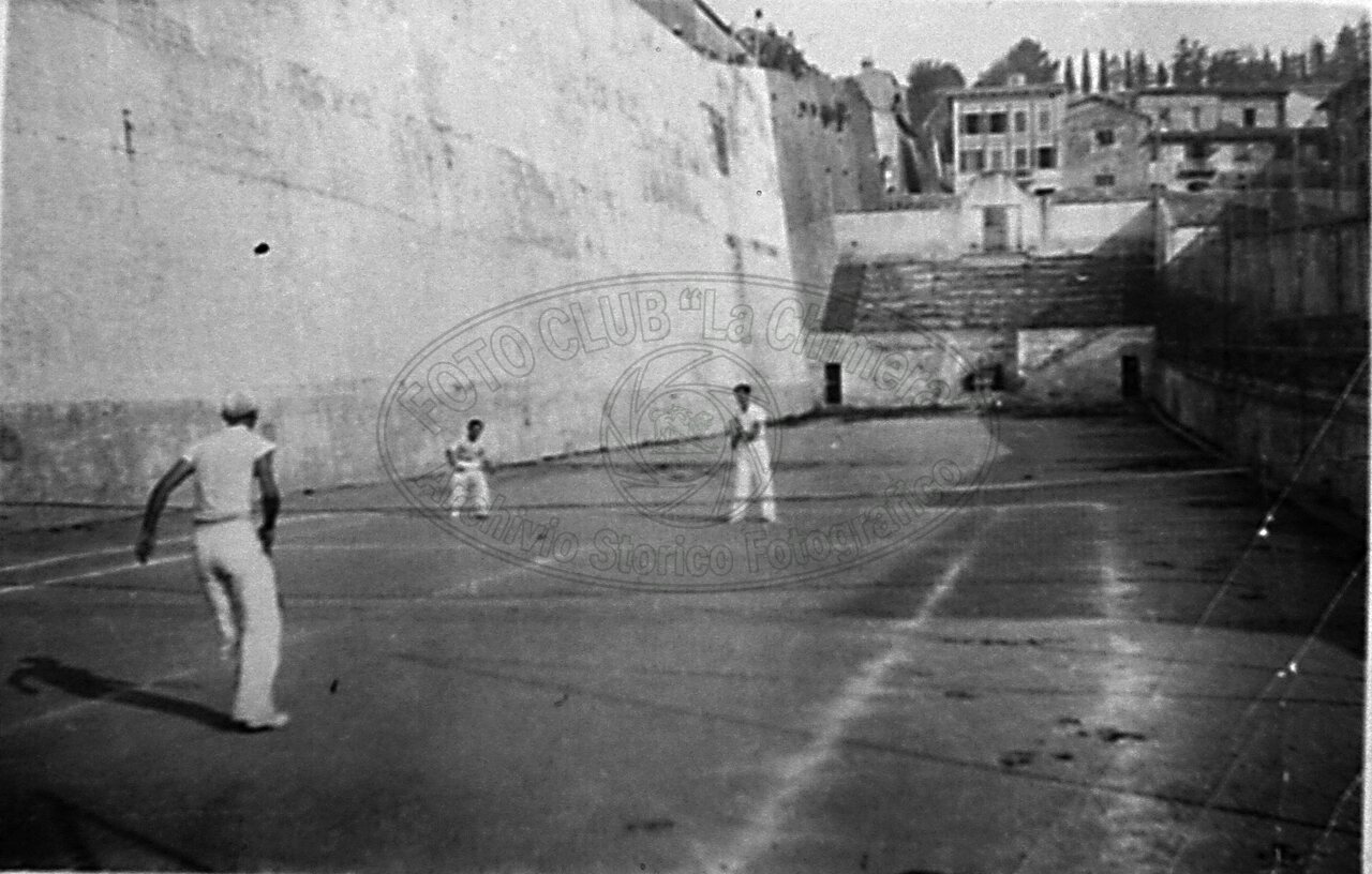 Giocatori all’ex sferisterio
