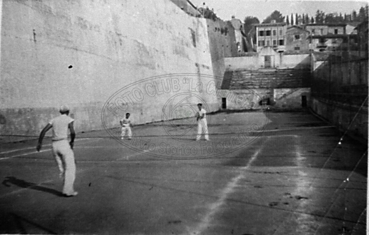 Giocatori all’ex sferisterio