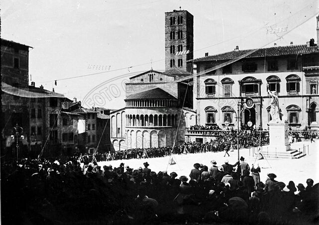 Funambolo in Piazza Grande (o Vasari)