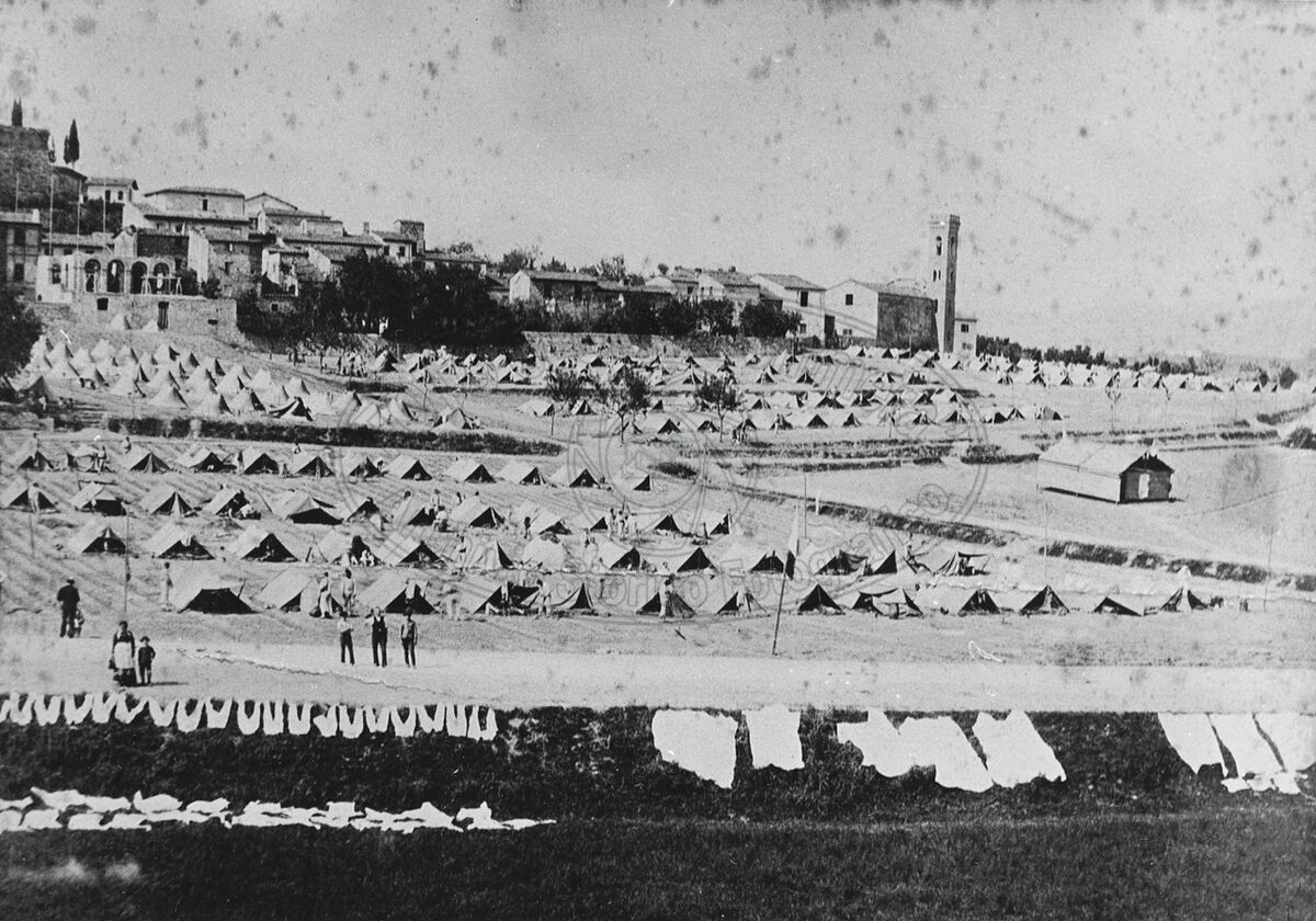Accampamento di militari