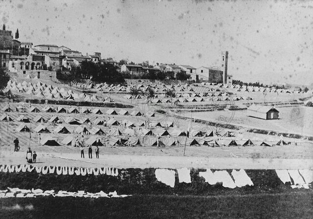 Accampamento di militari