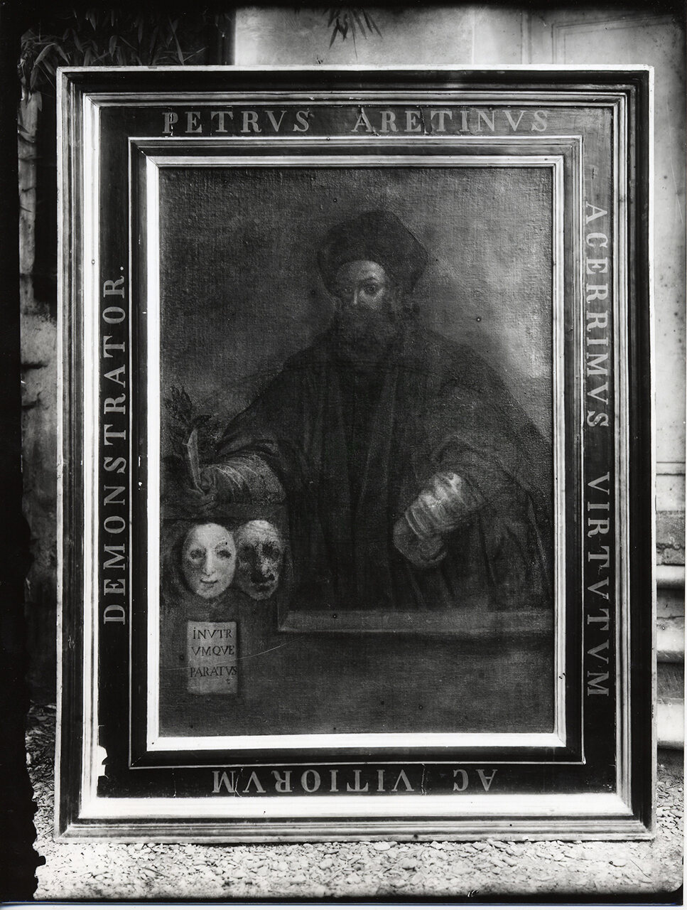 Arezzo Palazzo Comunale Ritratto Di Pietro Aretino Di Sebastiano Dal Piombo 1526