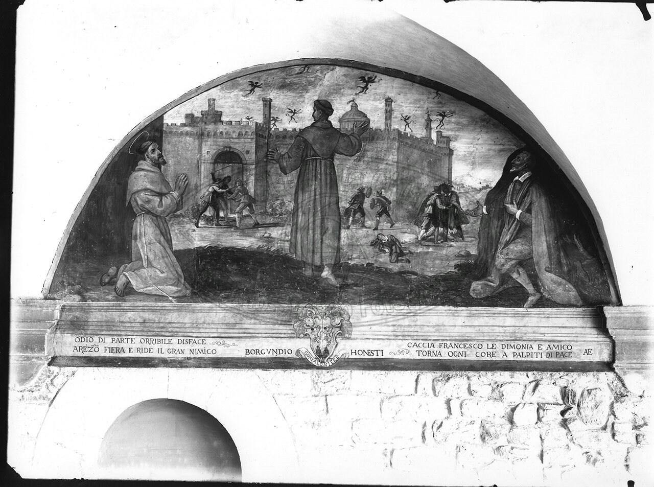 Castiglion Fiorentino Una Lunetta Del Loggiato Di S Francesco