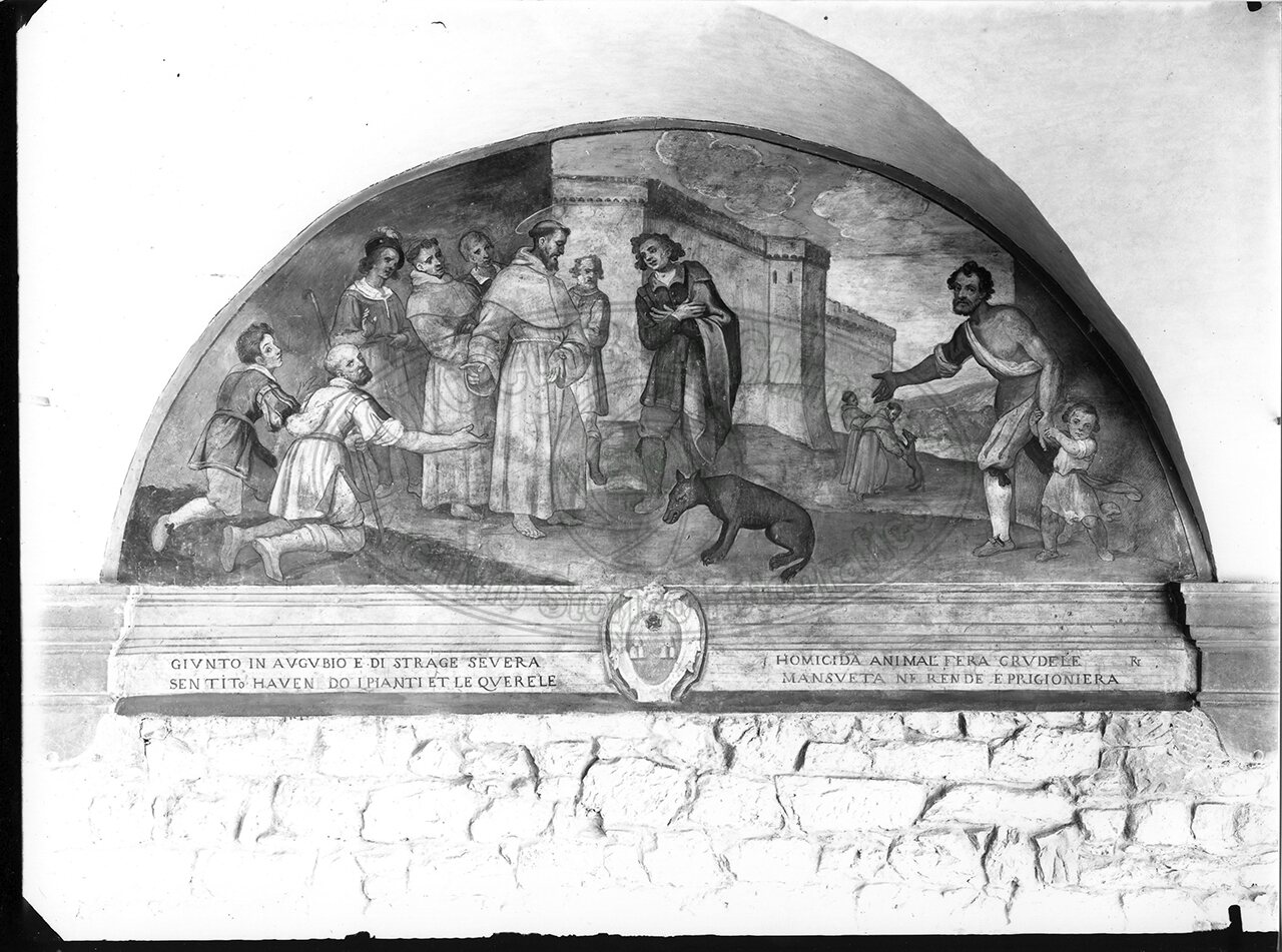 Castiglion Fiorentino Una Lunetta Del Loggiato Di S Francesco