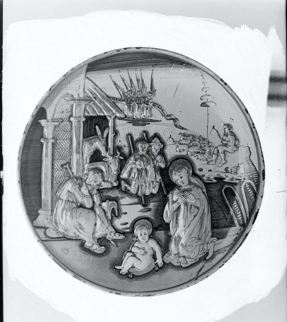 Museo Di Arezzo 1932 Fotografia Di Un Piatto La Nativita