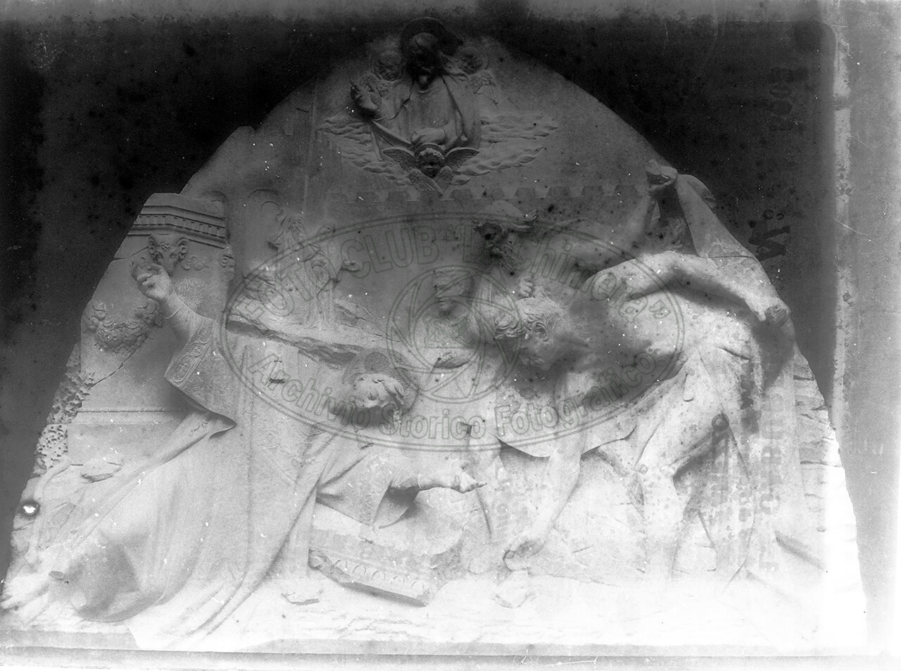 Cattedrale Lunetta Portale Destro Lapidazione Di S Stefano Scultore G Cassioli