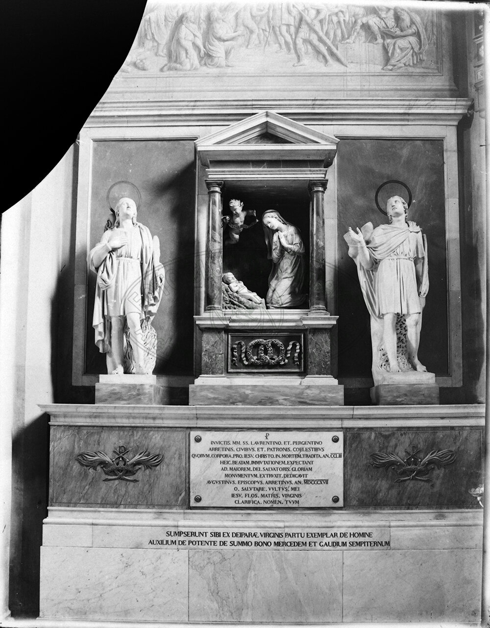 Cattedrale Adorazione Del Bambino Di A Della Robbia Statua Di S Lorentino E Pergentino Di A Del Nero