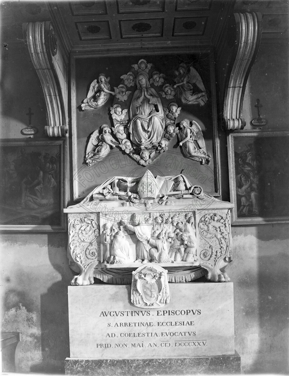 Cattedrale Sepolcreto Del Vescovo Agostino Albergotti Di O Baratta Bassorilievo Nq Della Robba