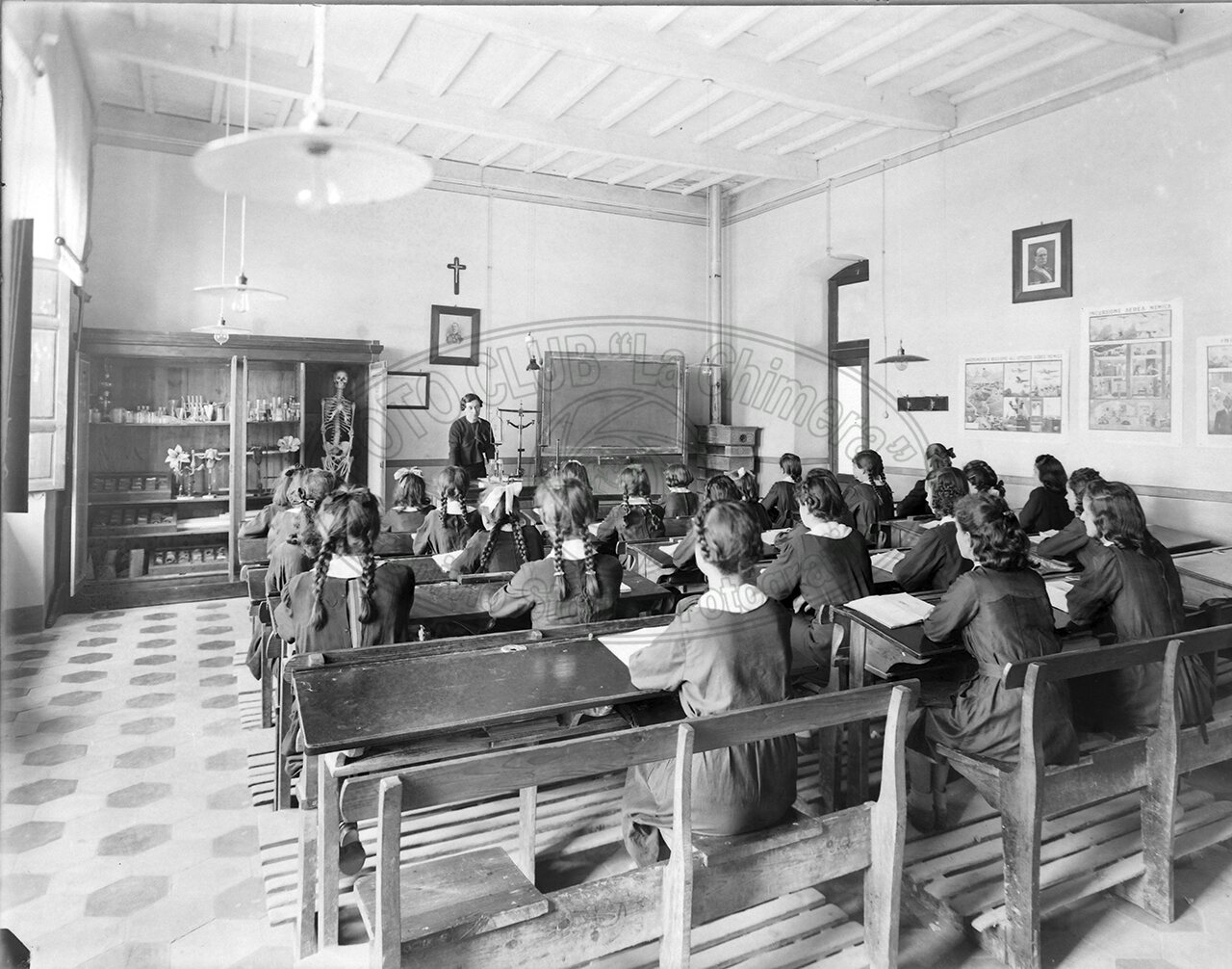 Poppi Scuole Complementari Una Aula 1940