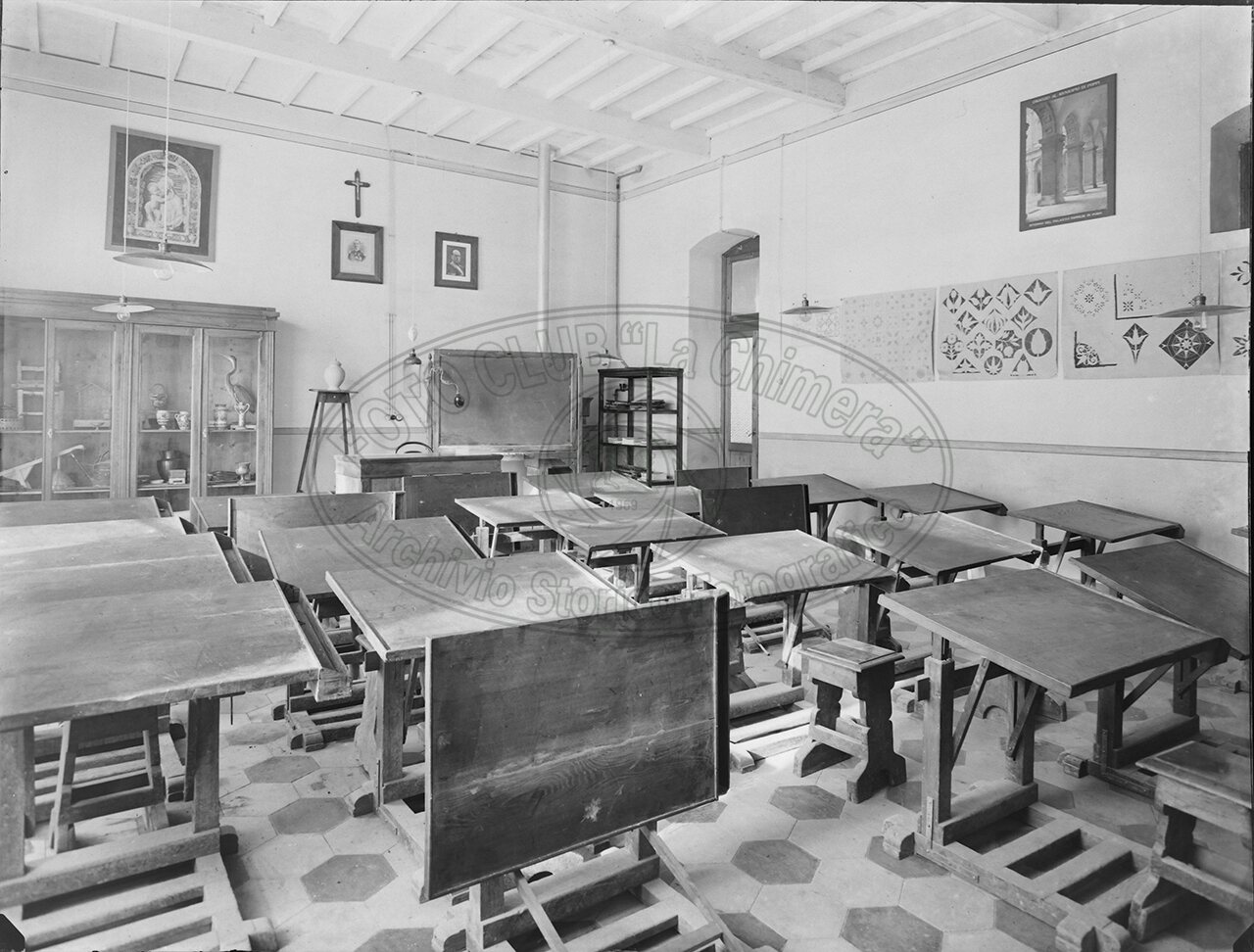 Poppi Scuole Complementari Un Aula Dadisegno 1932
