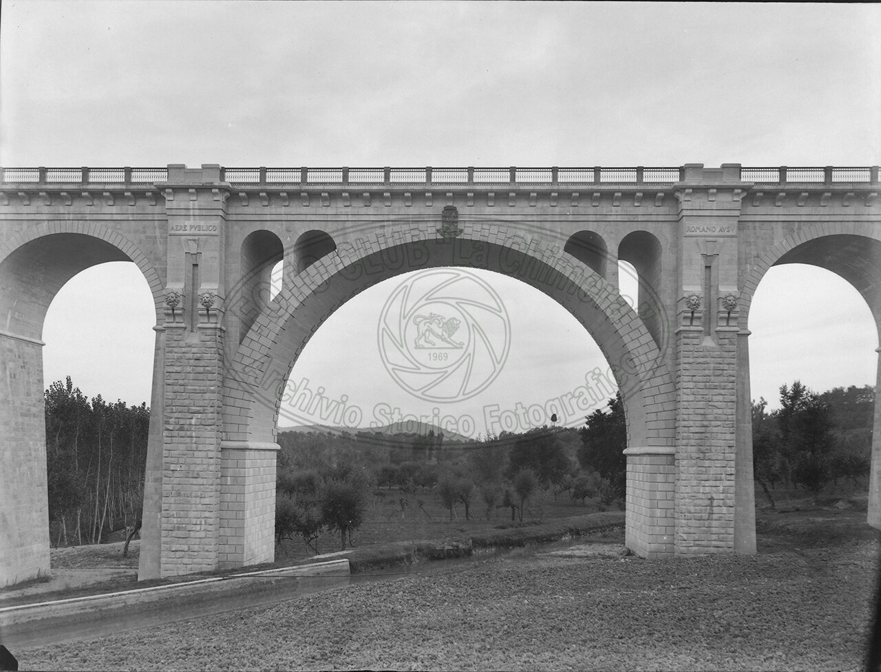 Amministrazione Provinciale Ponte Di Pratantico Veduta Dell Arco Laterale 1932
