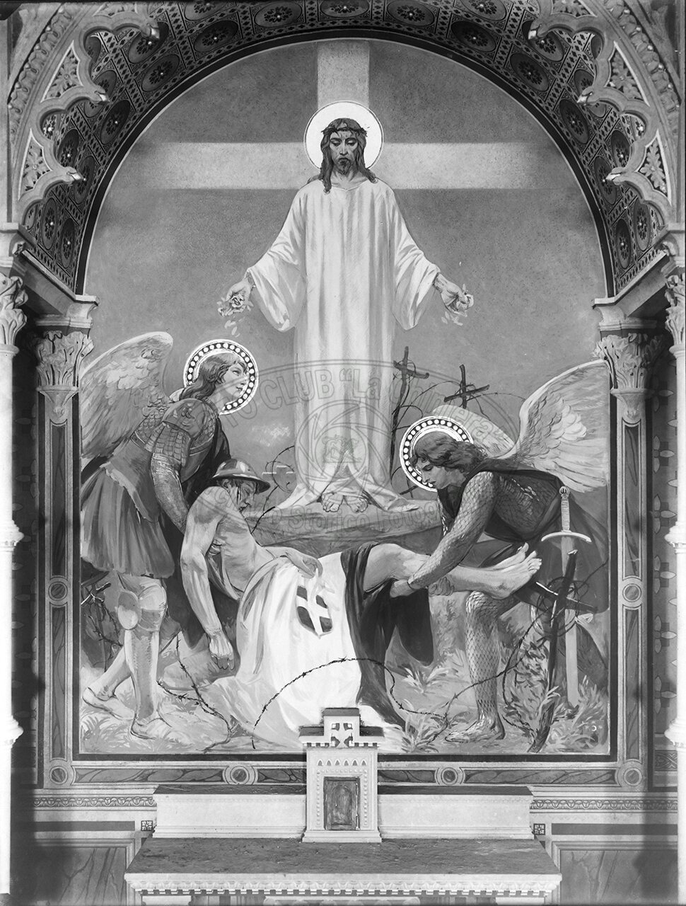 Arezzo Chiesa Di S Francesco Cappella Votiva Particolare Della Cappella