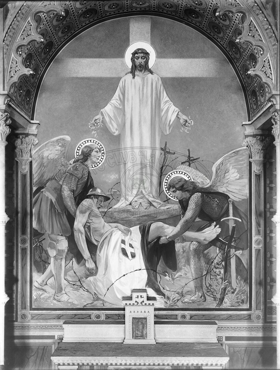 Arezzo Chiesa Di S Francesco Cappella Votiva Particolare Della Cappella