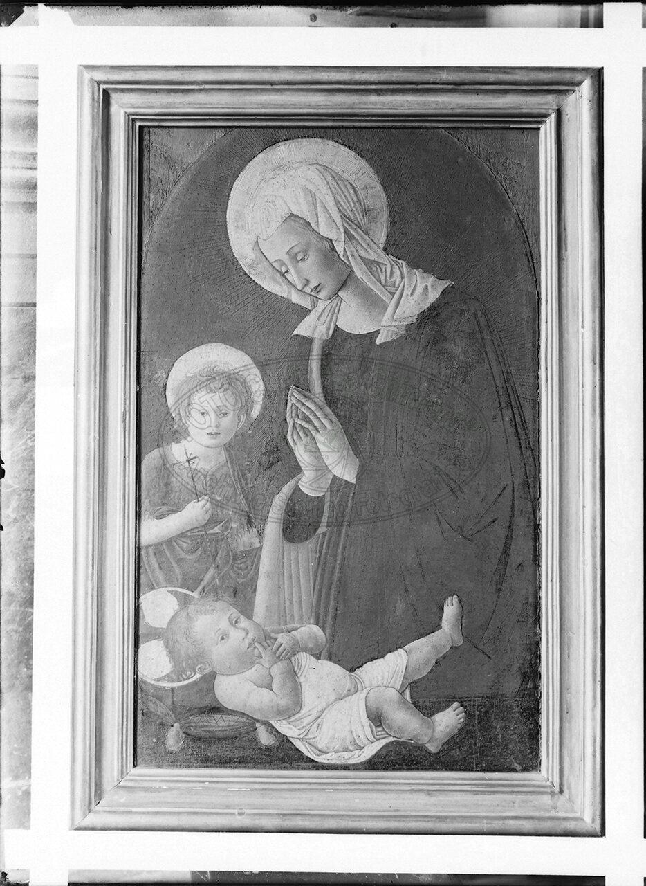 Castiglion Fiorentino Pinacoteca La Vergine Che Adora Il Figlio E S Giovannino Scuola Fiorentina Del Xv Secol