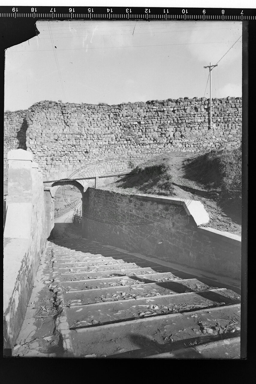 Arezzo particolare delle mura cittadine presso s domenico
